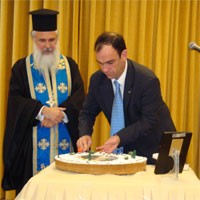 Κοπή πρωτοχρονιάτικης πίτας
