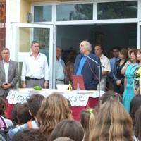 Στο 1ο Δημοτικό ο δήμαρχος  (ΛΥΚΟΒΡΥΣΗ)