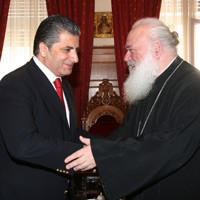 Ο Γ. Πατούλης με τον αρχιεπίσκοπο