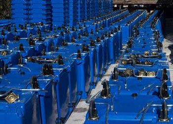 150 νέοι μπλε κάδοι απορριμμάτων