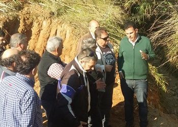 Στα έργα στο Ψαλίδι ο Γ. Καραμέρος