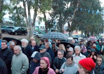 Υποδοχή της Αγίας Κάρας του Αγίου Παρθενίου