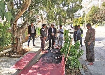 Την εξέλιξη της βιοκλιματικής αναβάθμισης επέβλεψε ο δήμαρχος