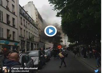 Όχημα της αστυνομίας πυρπολήθηκε στο Παρίσι