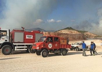Ο ΣΠΑΠ στην κατάσβεση της πυρκαγιάς στα Δερβενοχώρια