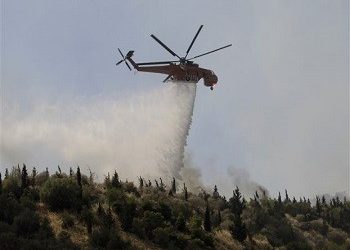 Μεγάλη φωτιά σε δασική έκταση στη Χίο | Σε κατάσταση εκτάκτου ανάγκης το νησί