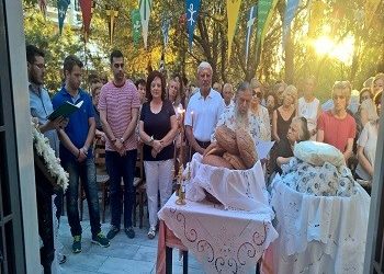 Πανηγυρικός εσπερινός στο εκκλησάκι της Αγίας Μαρίνας