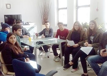 Συνέντευξη δημάρχου σε μαθητές του «Ecomobility»