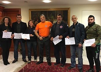 Οι εθελοντές της Πολιτικής Προστασίας έκοψαν την πίτα