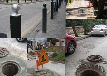 Εργασίες τεχνικών συνεργείων του Δήμου Κηφισιάς