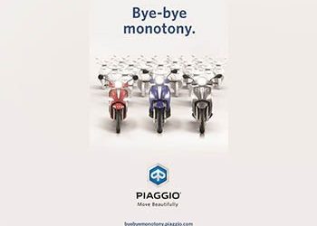 “Bye Bye Monotony” από την Piaggio