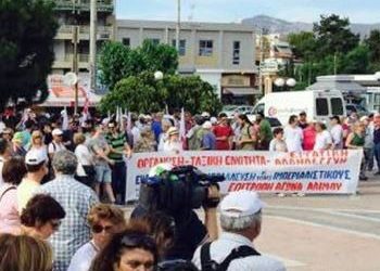 Η πόλη υποδέθηκε την πορεία ειρήνης