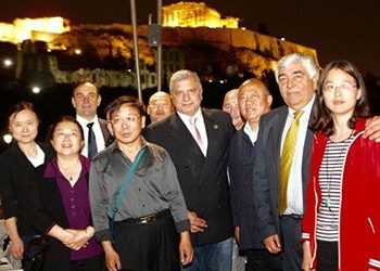Με τον γ.γ. του Συνδέσμου Αδελφοποιήσεων της Κίνας Xu Qiang