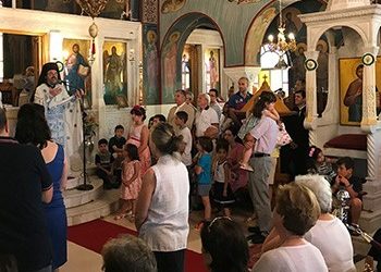 Στον εορτασμό της Παναγίας των Βλαχερνών