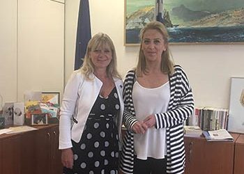 Συνάντηση Ρένας Δούρου με την Gabriele Neff