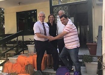 Ευχαριστίες Μαυρίδη στο St. Catherine’s British School για την προσφορά σχολικών ειδών