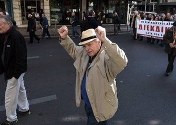 Στο Σύνταγμα οι συνταξιούχοι