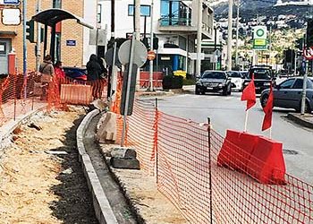 Διορθώσεις σε τμήμα της οδού Ηρακλείτου