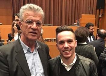 Ο Γιάννης Θεοδωρακόπουλος στην τελετή βραβεύσεων της Ελληνικής Ολυμπιακής Επιτροπής