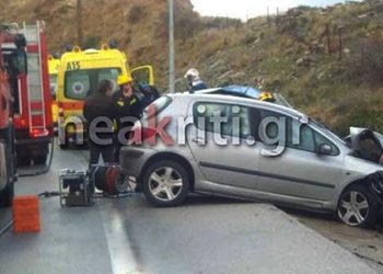 Tραγωδία στην Κρήτη: Τρεις νεκροί σε τροχαίο