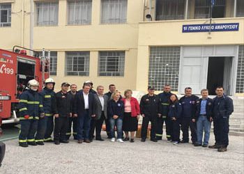Επιτυχής άσκηση εκκένωσης στο 1ο  Γυμνάσιο - 1ο Λύκειο