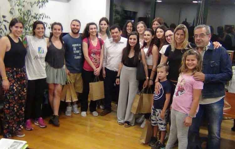 Τη γυναικεία ομάδα βόλεϊ της «ΑΘΗΝΑΣ Μαγκουφάνας 2004» συνάντησε ο Δήμαρχος