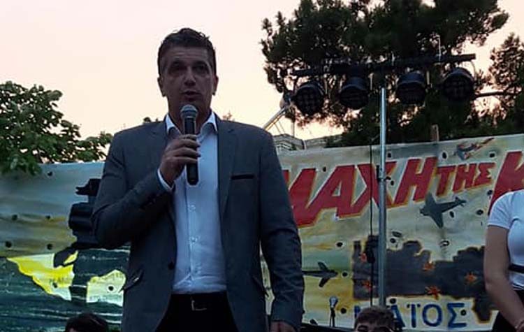 Ο δήμαρχος σε  εκδήλωση του Συλλόγου Κρητών Βριλησσίων