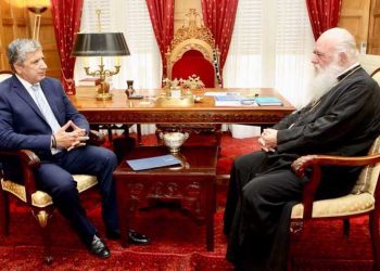 Συνάντηση  Πατούλη με τον αρχιεπίσκοπο Ιερώνυμο