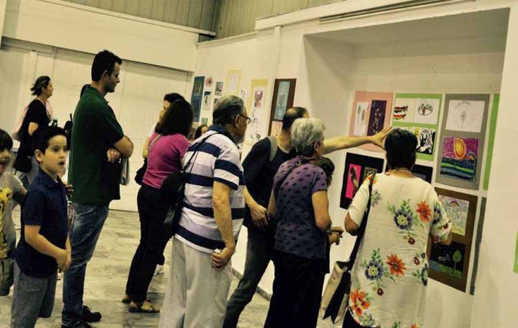 Το κοινό θαύμασε την έκθεση Παιδικής & Εφηβικής ζωγραφικής