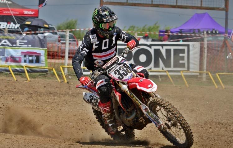 Ο Π. Κουζής με Honda CRF450R Πρωταθλητής στο Πανελλήνιο Πρωτάθλημα Motocross