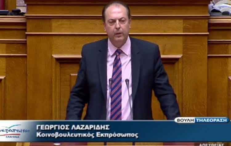 Ανεξαρτητοποιήθηκε ο βουλευτής των ΑΝΕΛ Γιώργος Λαζαρίδης