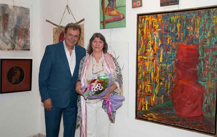 Στην έκθεση ζωγραφικής ο Χρήστος Φωτίδης