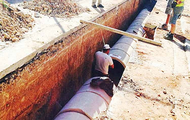 Προχωρά το έργο αγωγών ομβρίων υδάτων