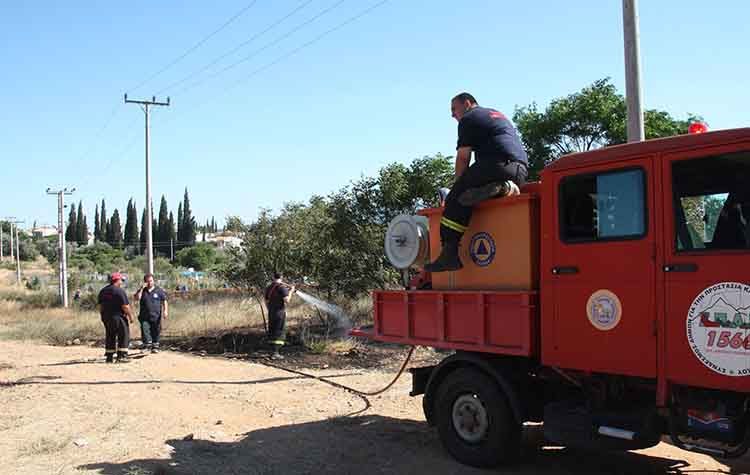 Κατασβέστηκε έγκαιρα η φωτιά στο κτήμα Καρέλλα