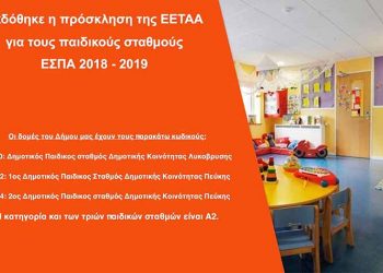 Εκδόθηκε η πρόσκληση για τους Παιδικούς Σταθμούς ΕΣΠΑ