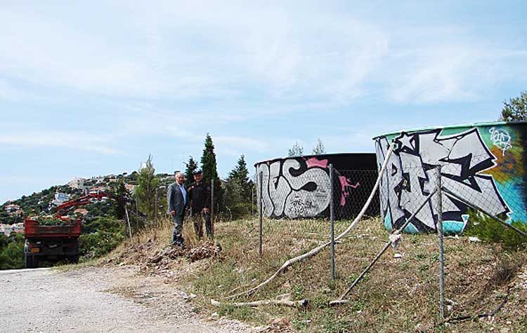 Αποψιλώθηκε ο χώρος των υδατοδεξαμενών