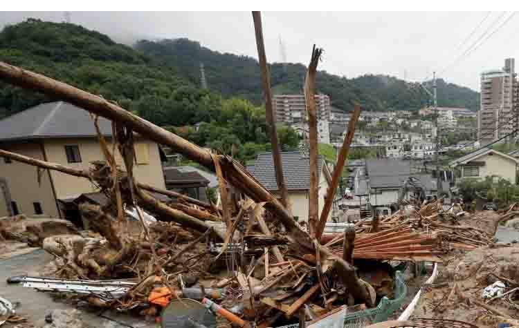 Iαπωνία: 156 νεκροί από σφοδρές βροχοπτώσεις