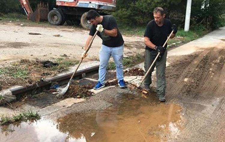 Εργασίες καθαρισμού φρεατίων σε περιοχές της Κηφισιάς