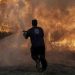 Στην πύρινη μάχη από την αρχή η Πολιτική Προστασία Αμαρουσίου