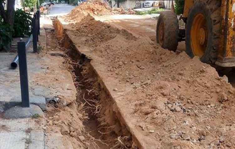 Ξεκίνησε η αντικατάσταση του δευτερεύοντος δικτύου ύδρευσης στη Νέα Ερυθραία