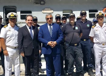 Στην τελετή εγκατάστασης του νέου πολιτικού διοικητή του Αγίου Όρους Κ. Δήμτσα, ο Πρόεδρος της ΚΕΔΕ Γ. Πατούλης