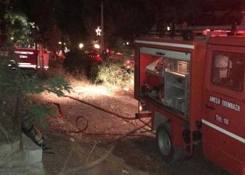Άμεση επέμβαση και κατάσβεση πυρκαγιάς στην λεωφόρο Ηρακλείου