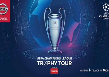 Η Nissan ξεκινά περιοδεία με το νέο τρόπαιο  του UEFA Champions League