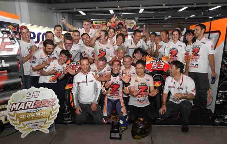 Παγκόσμιοι πρωταθλητές για 7η φορά ο Marc Marquez και η Honda