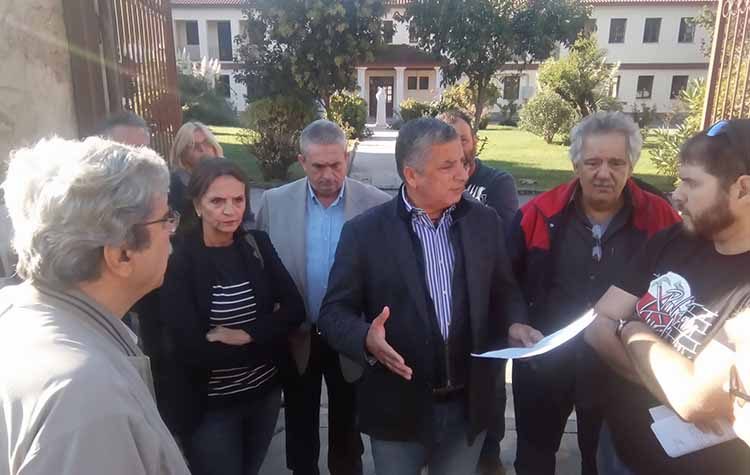 Απεργιακό 48ωρο στο Σικιαρίδειο - Παρών Πατούλης, Μαγιάκης, Λέκκα και Κατσιγιάννης