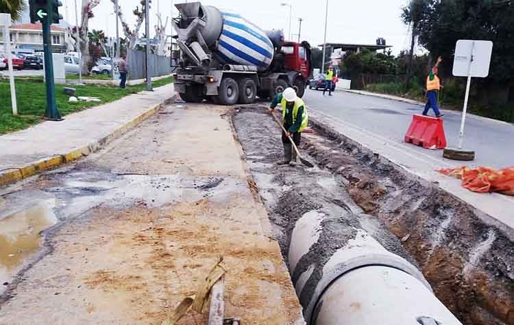 Θωράκιση της πόλης με νέο δίκτυο ομβρίων