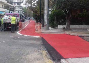 Επισκευάστηκε τμήμα ποδηλατοδρόμου στη Νέα Ερυθραία