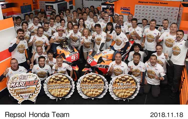 Η Honda κατακτά το 2ο συνεχόμενο τίτλο MotoGP Triple Crown