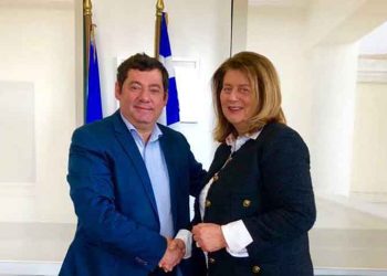 Την Κική Νικολαροπούλου υποδέχθηκε ο Τάσος Μαυρίδης στην «Πόλη της Ζωής μας»