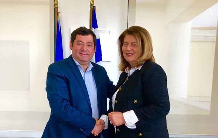 Την Κική Νικολαροπούλου υποδέχθηκε ο Τάσος Μαυρίδης στην «Πόλη της Ζωής μας»